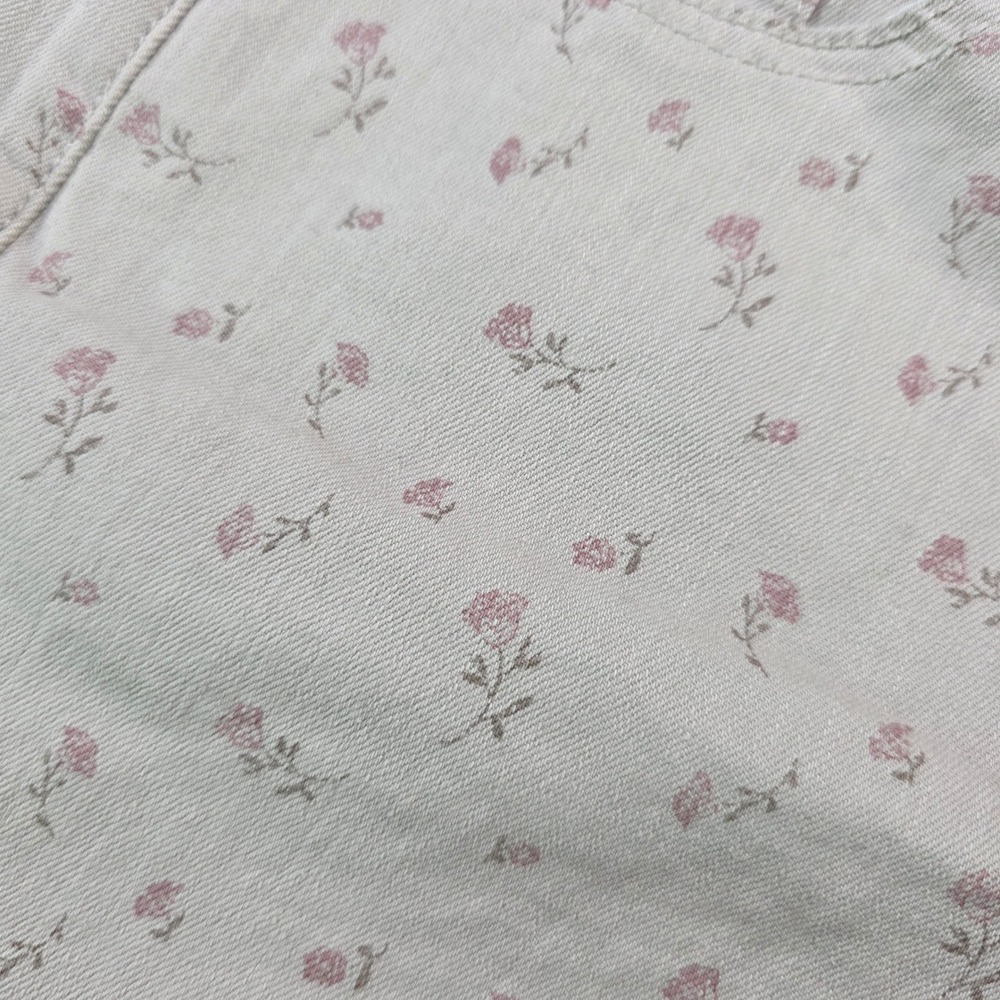 Sonoma Goods for Life Womens‎ Size 10 Floral Jean Shorts Beige Pink Rose Print - Picture 8 of 11